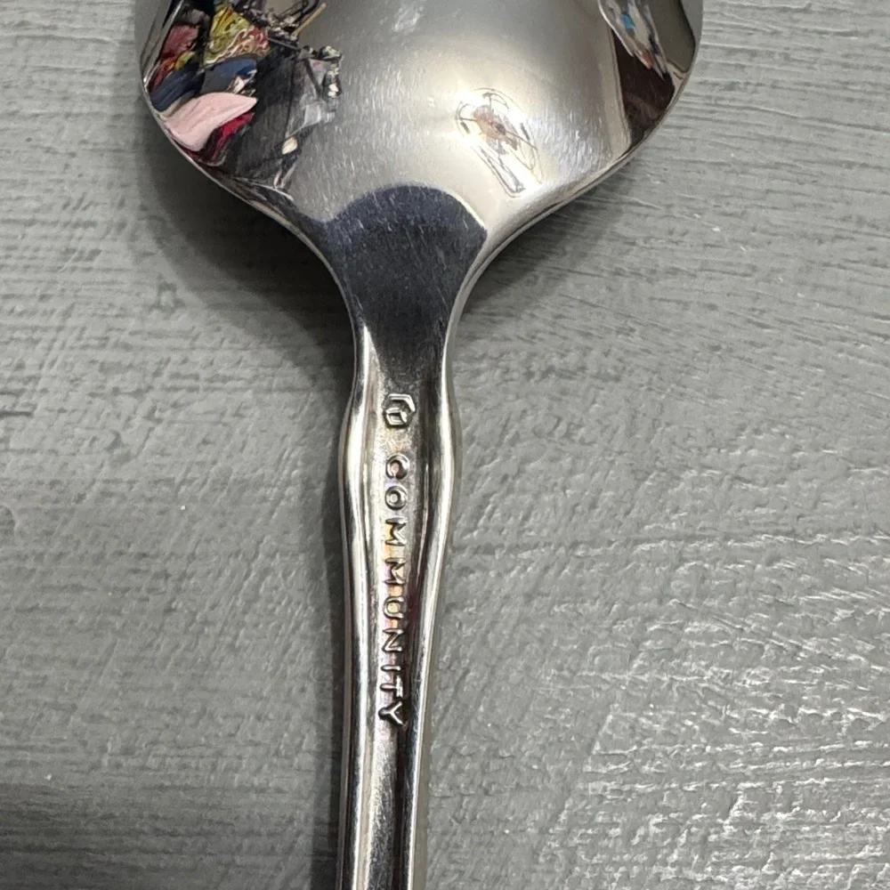 American Airlines Vintage Oneida Community Stainless Steel Set of 8 Spoons